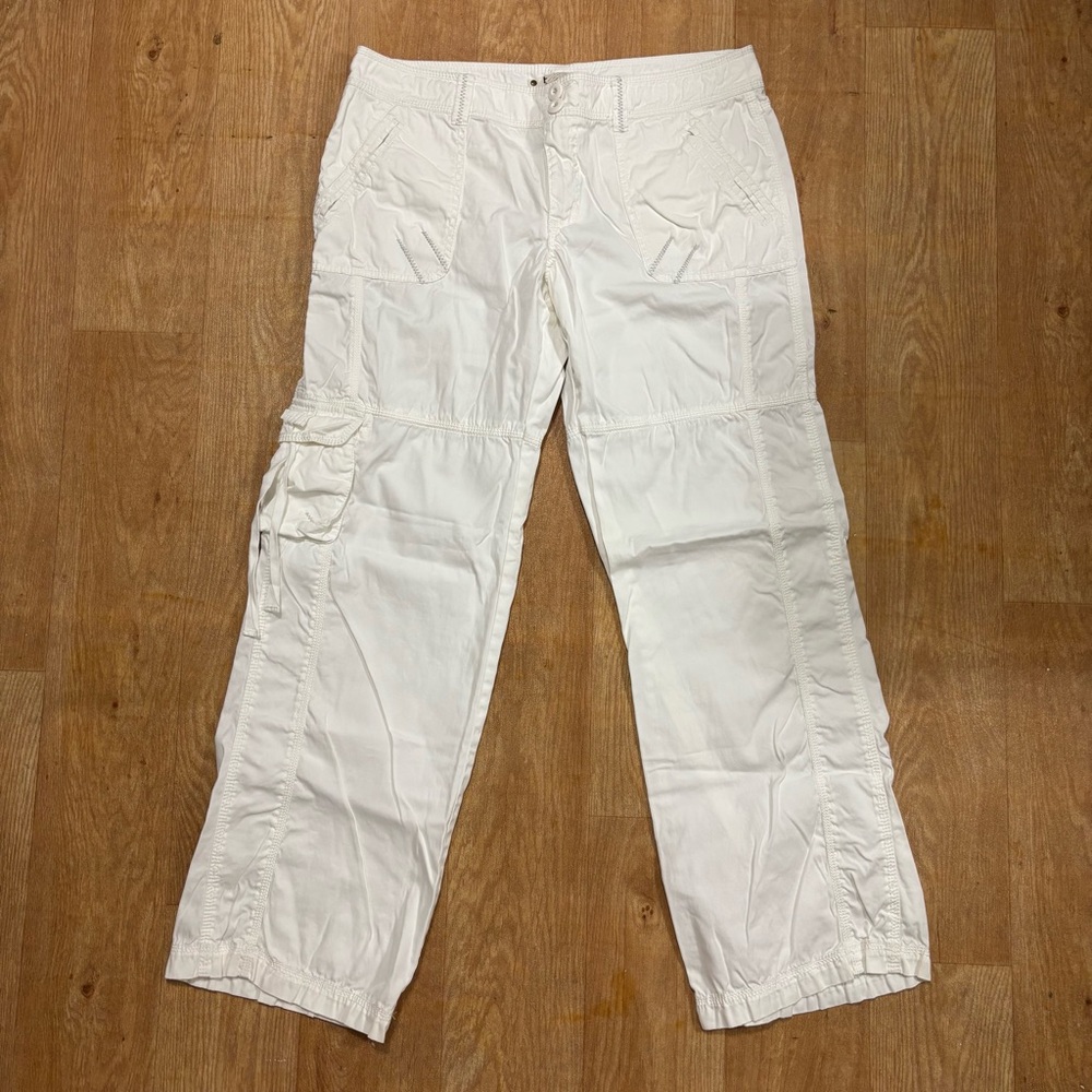Hei Hei White Cargo Pants w Side Pockets